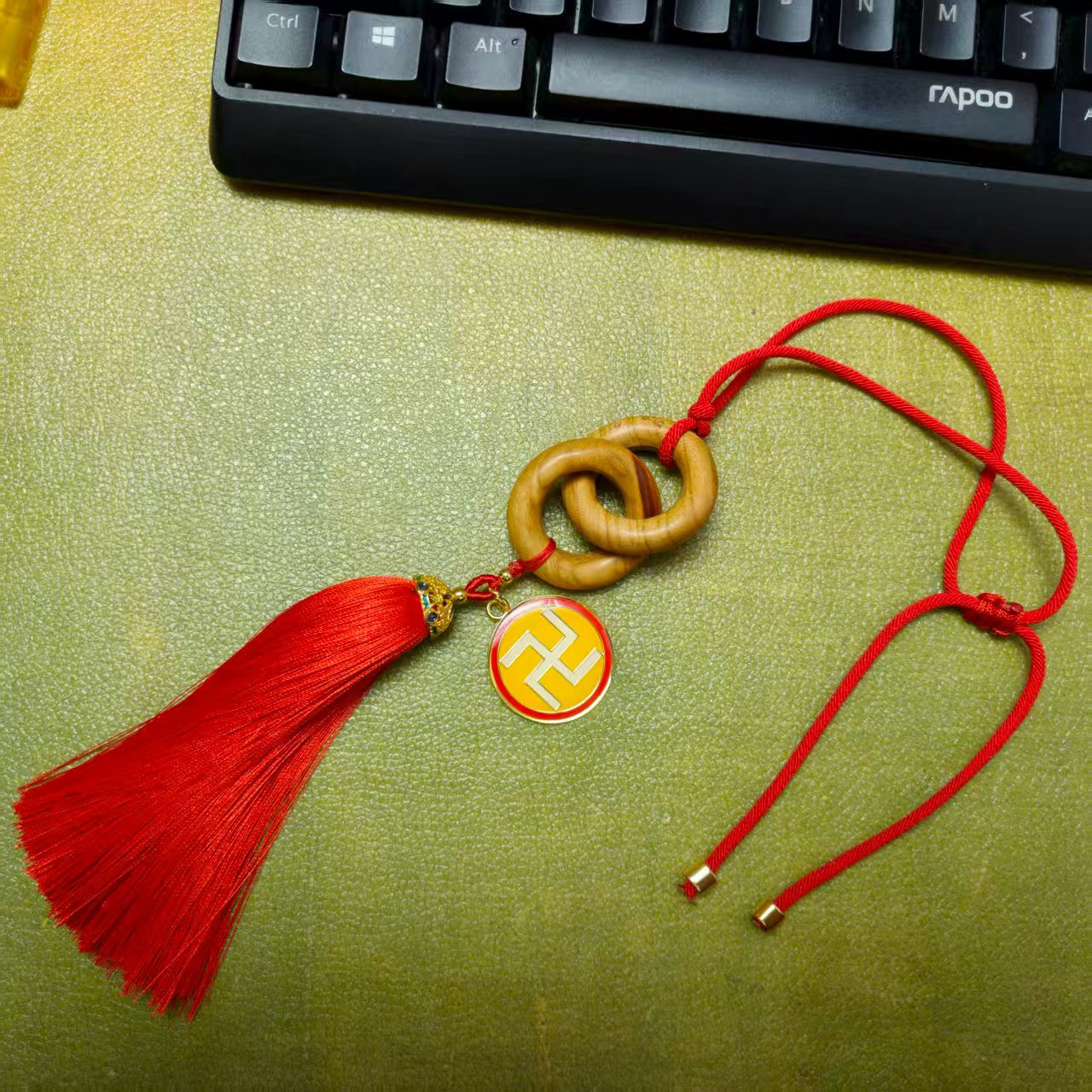 手工原创——万物守恒  阴阳环车挂  行车必备