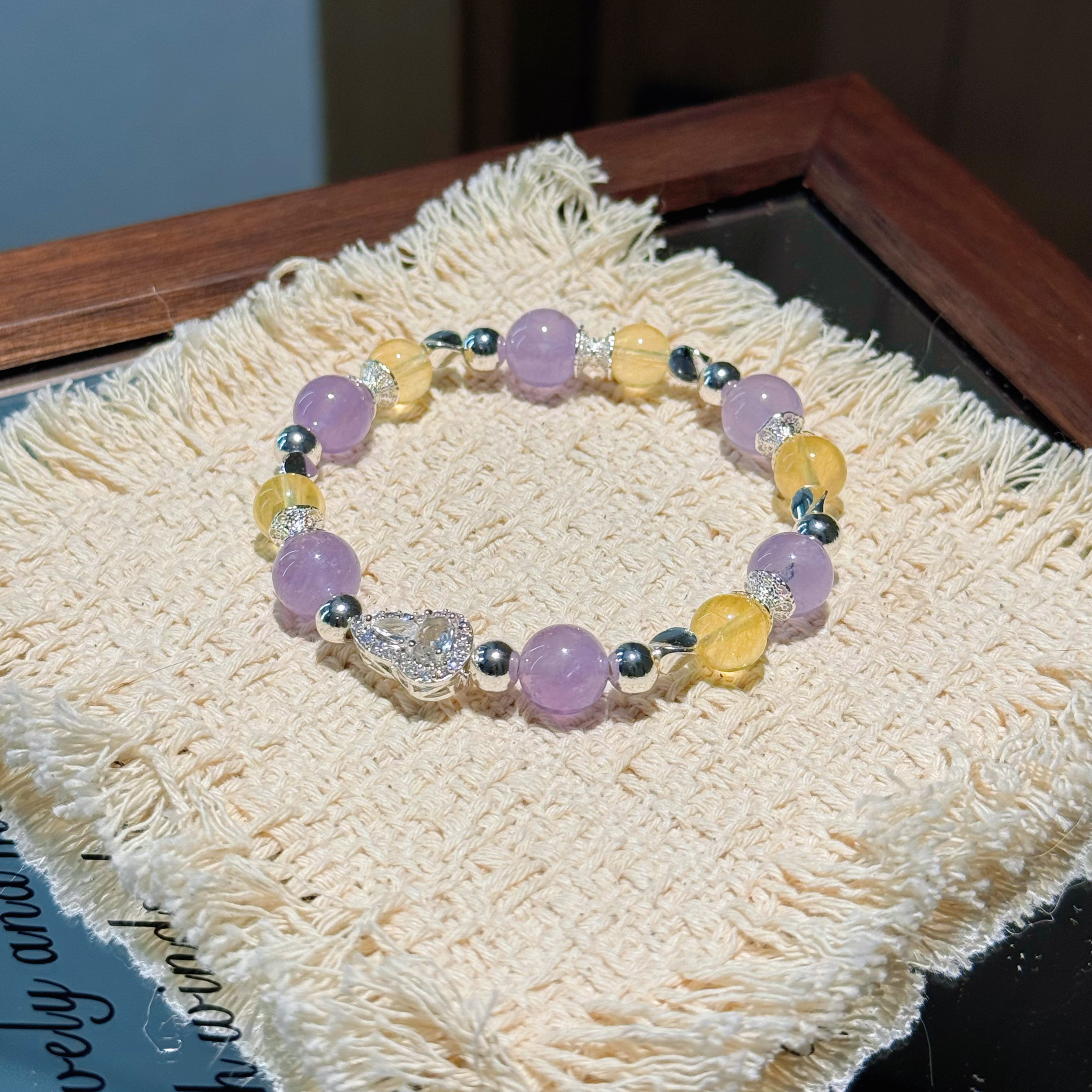 【迷醉浮华】紫水&黄水设计款手串