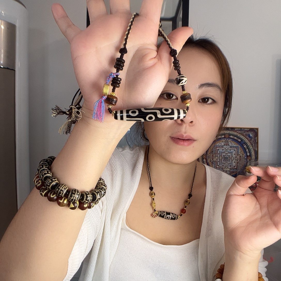 玛瑙/玉髓合金颈饰