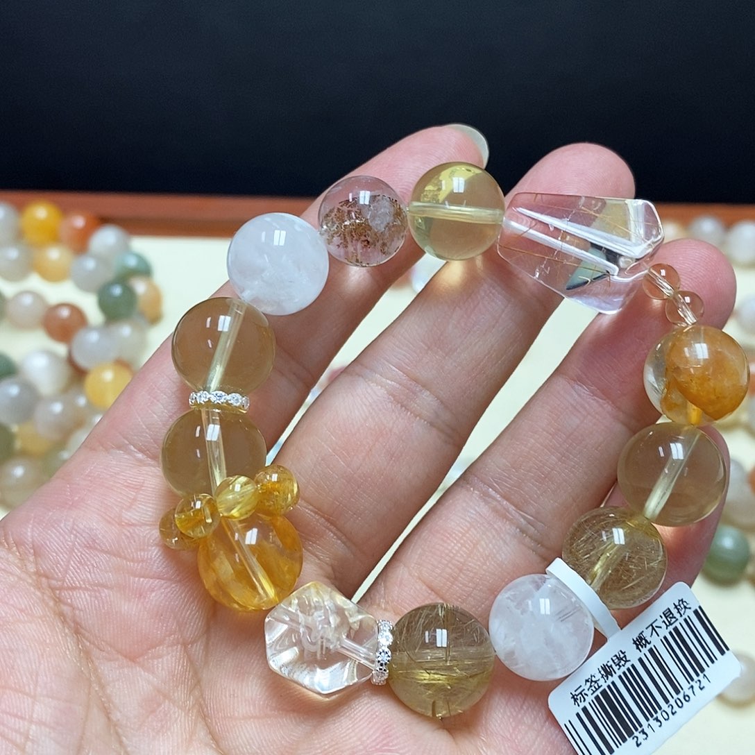 水晶手串未镶嵌水晶