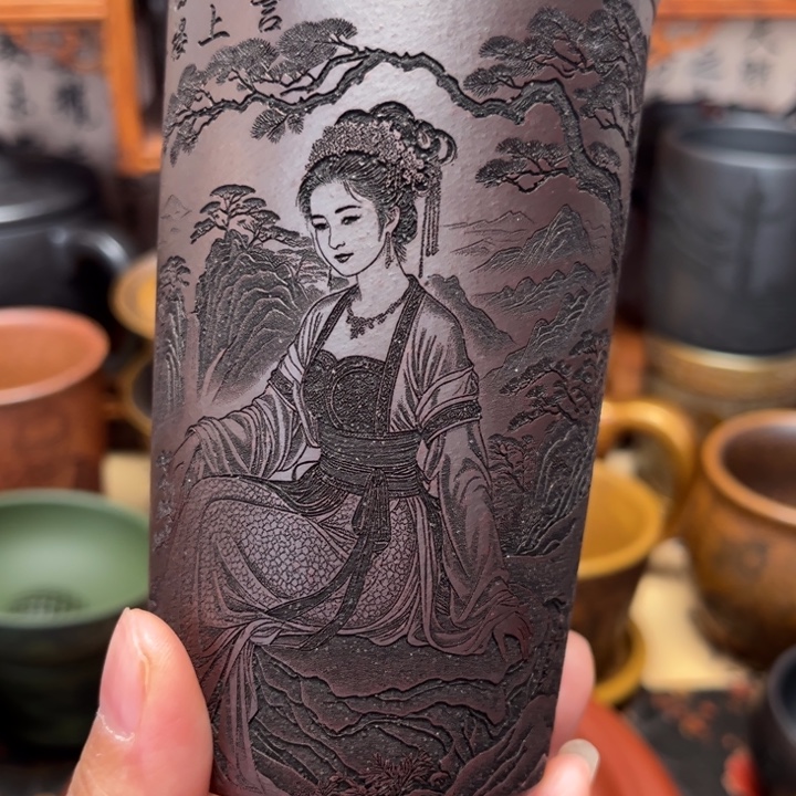 紫砂茶杯宜兴紫砂茶具正品