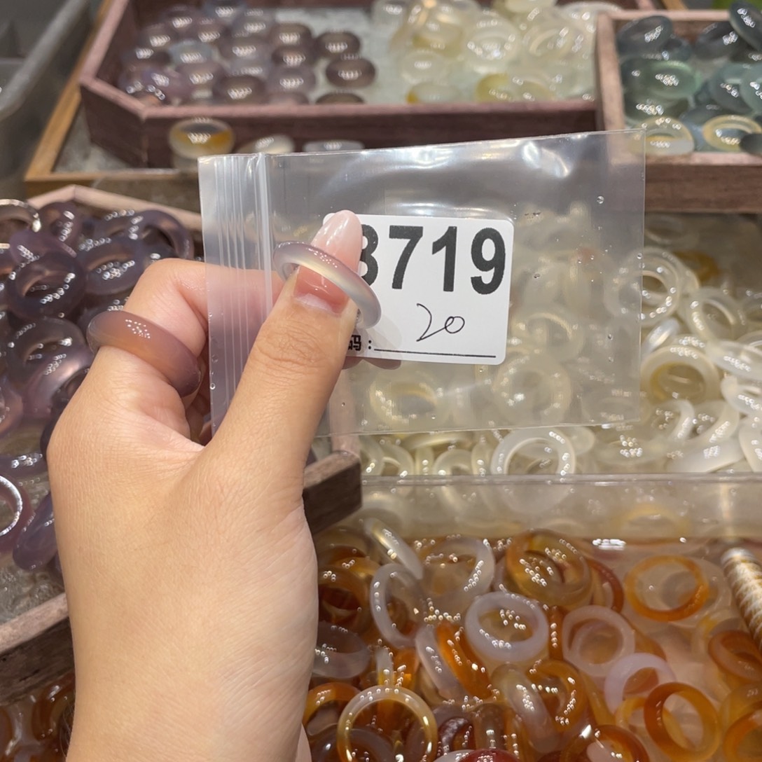 玛瑙/玉髓未镶嵌戒指719