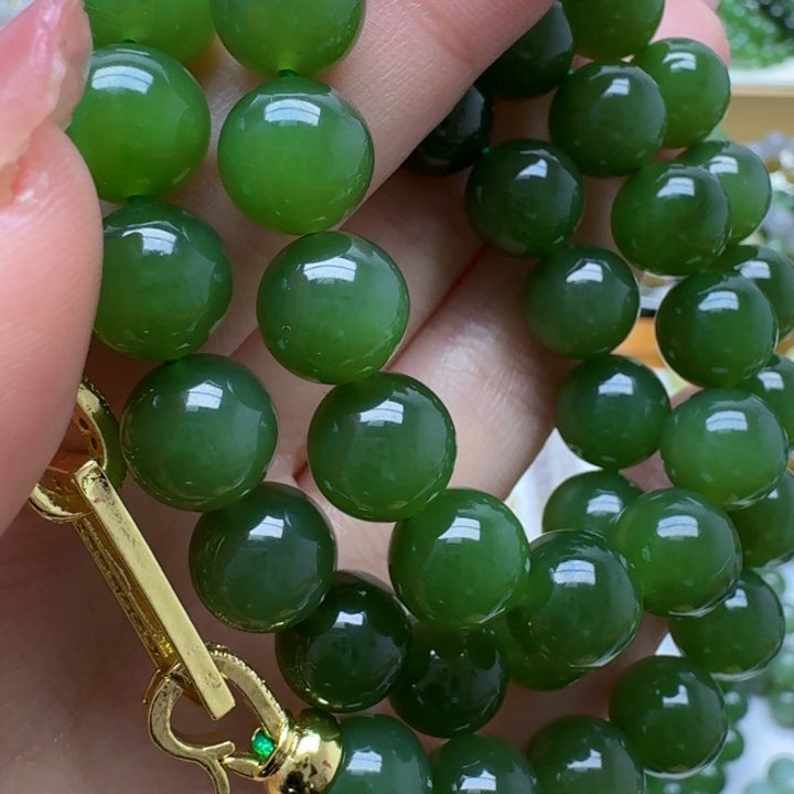 和田玉未镶嵌手链