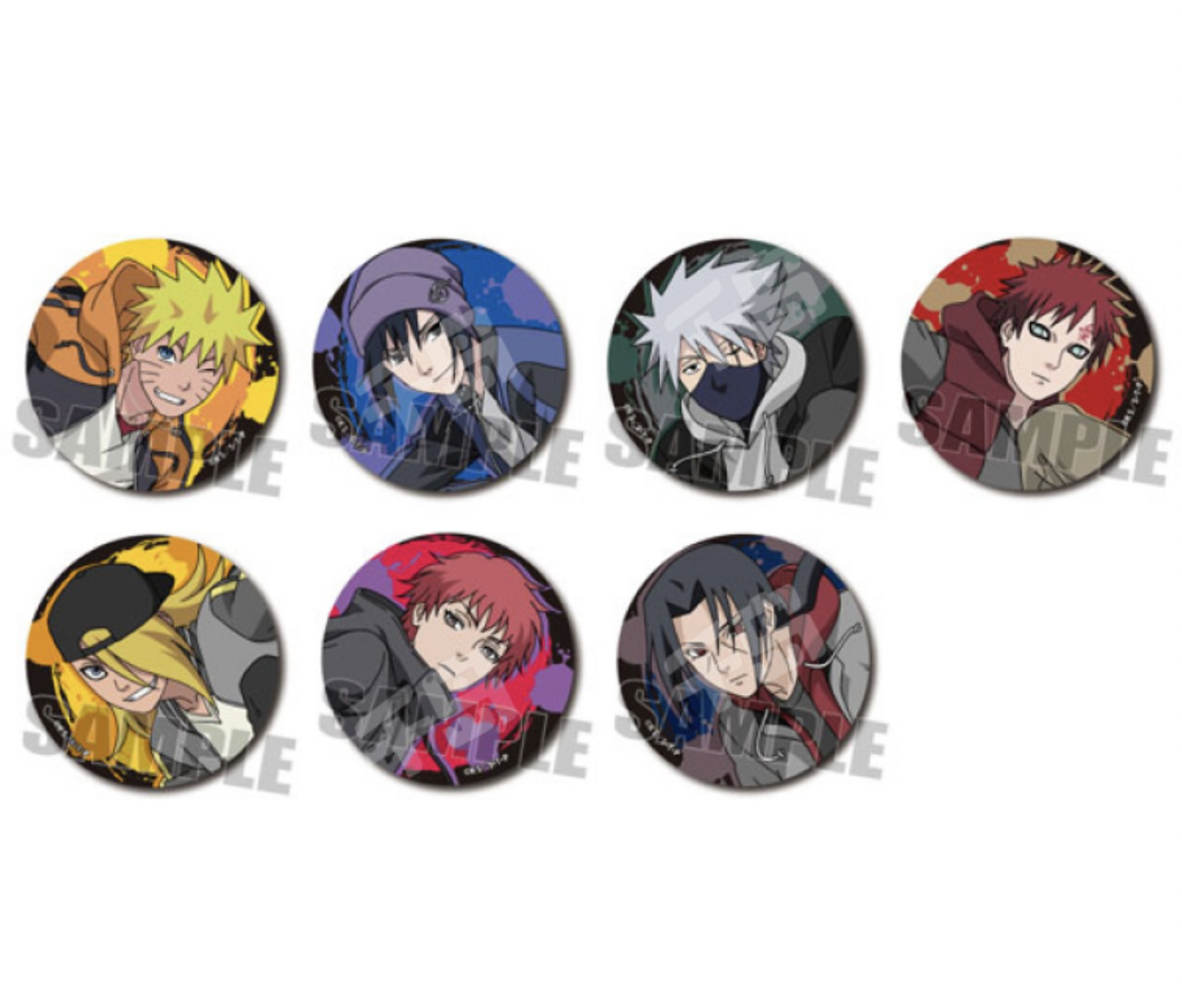 【拆盒】正品日谷火影忍者滑板系列徽章吧唧盲盒（代拆）默认初伤