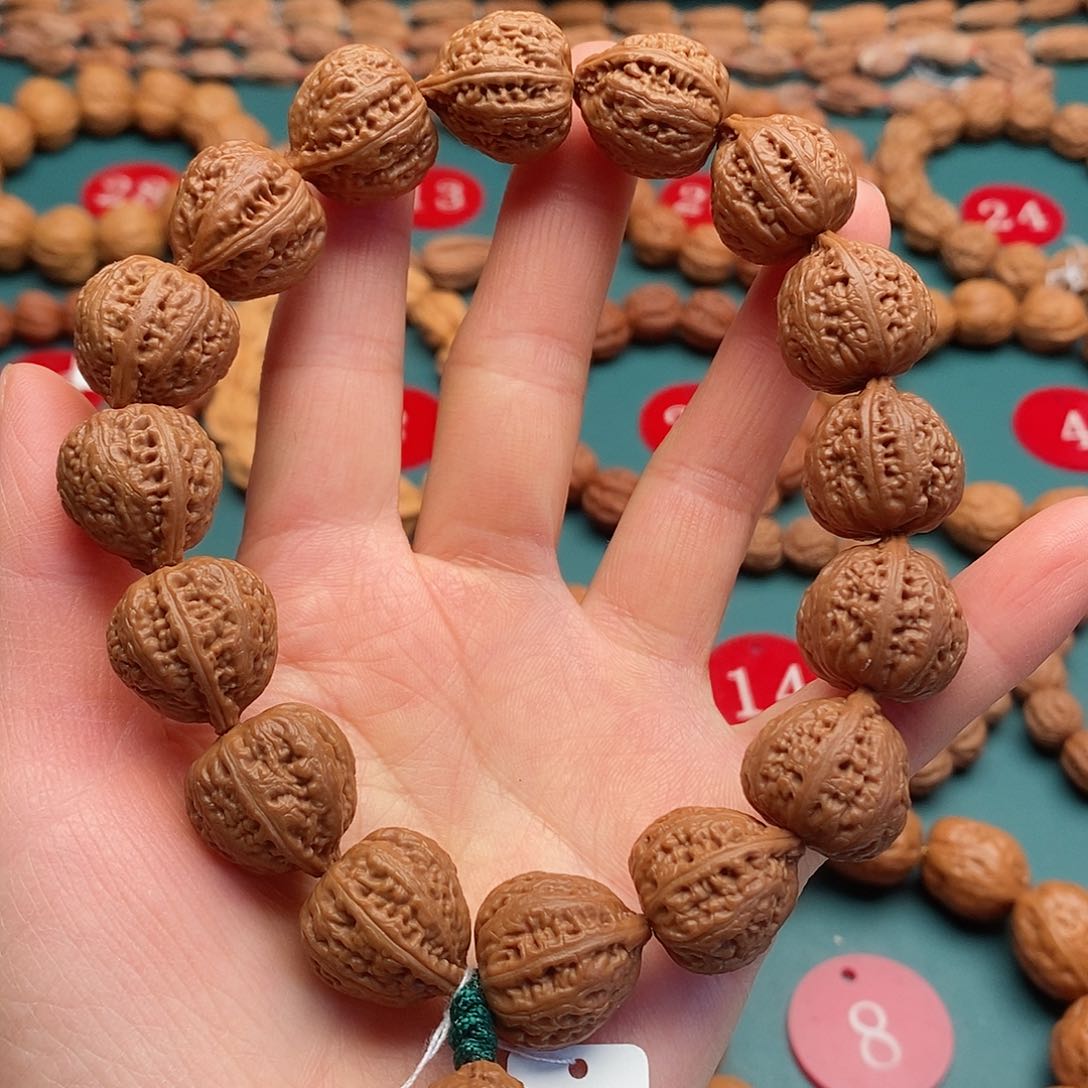 文玩核桃手串16尺寸爱心包
