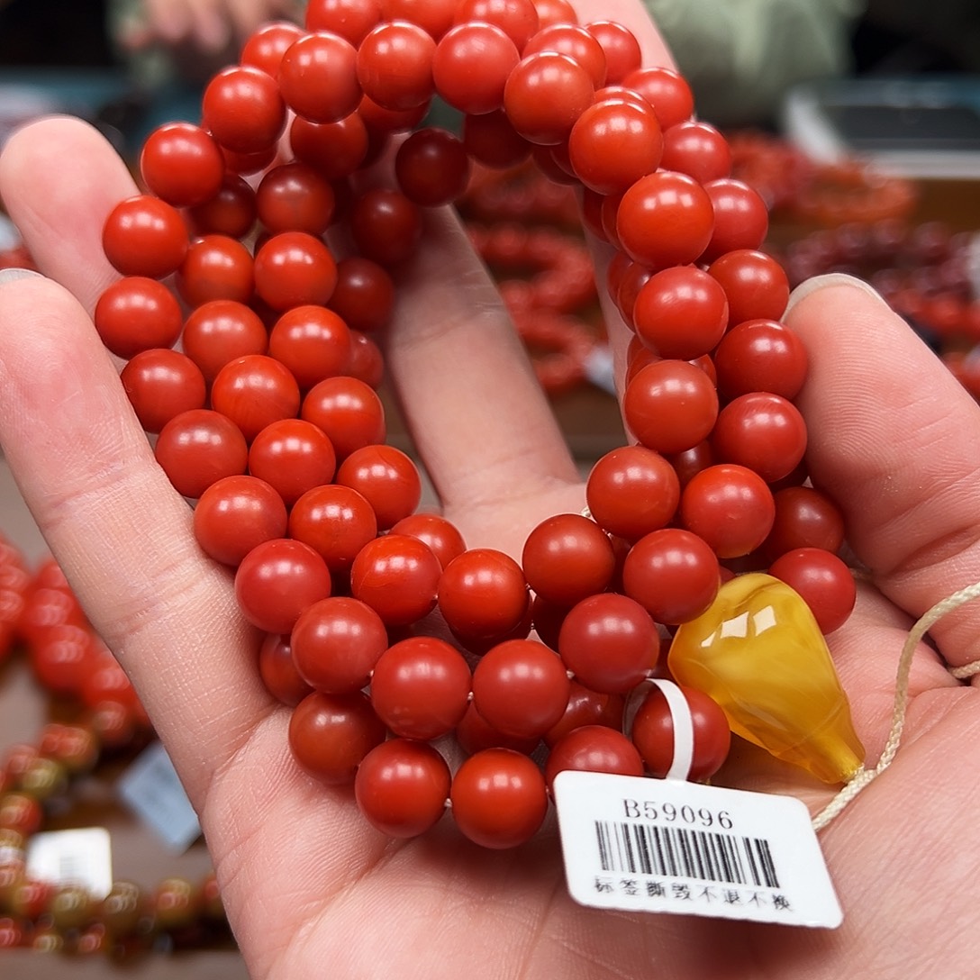 南红玛瑙未镶嵌手链