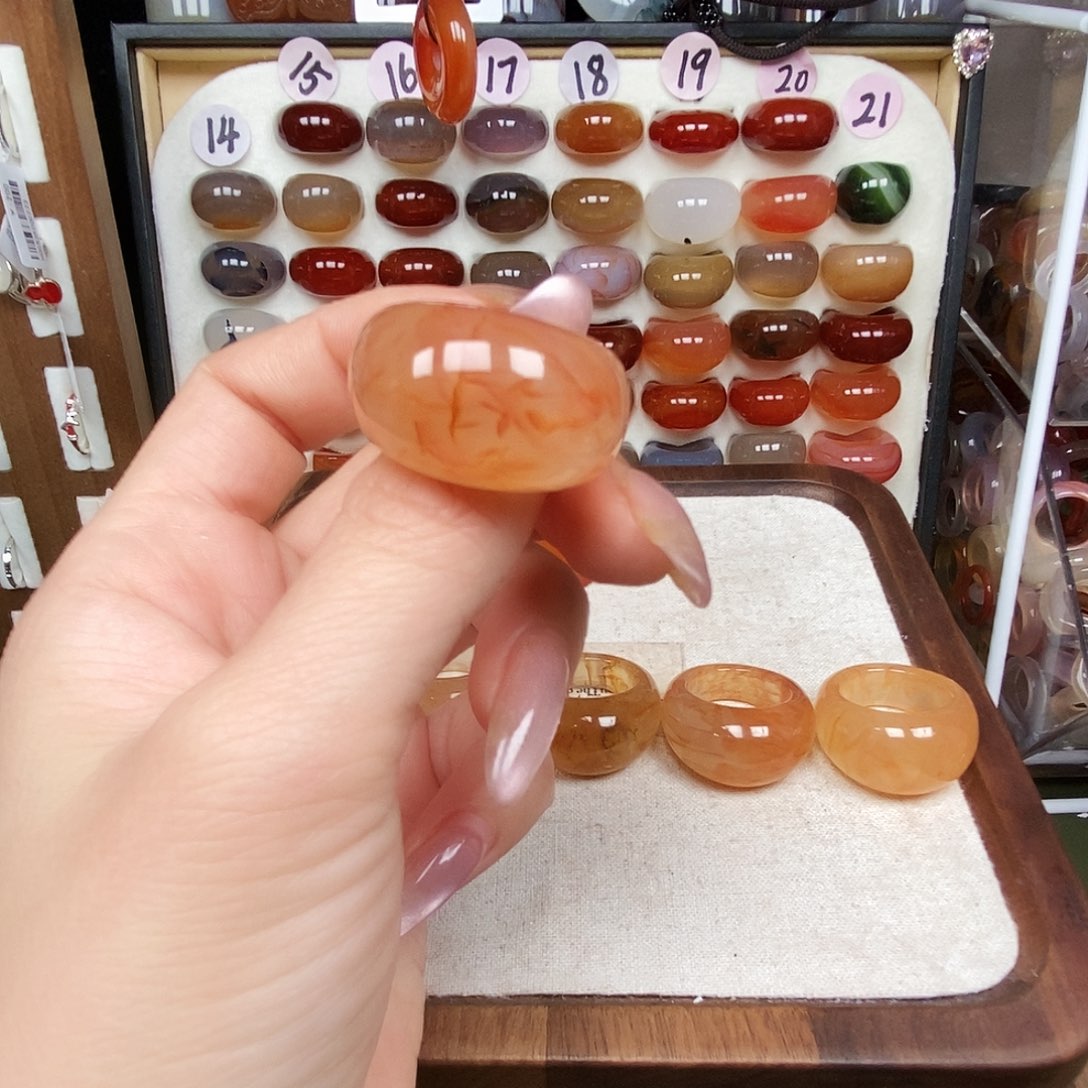 炎***）玛瑙/玉髓合金戒指