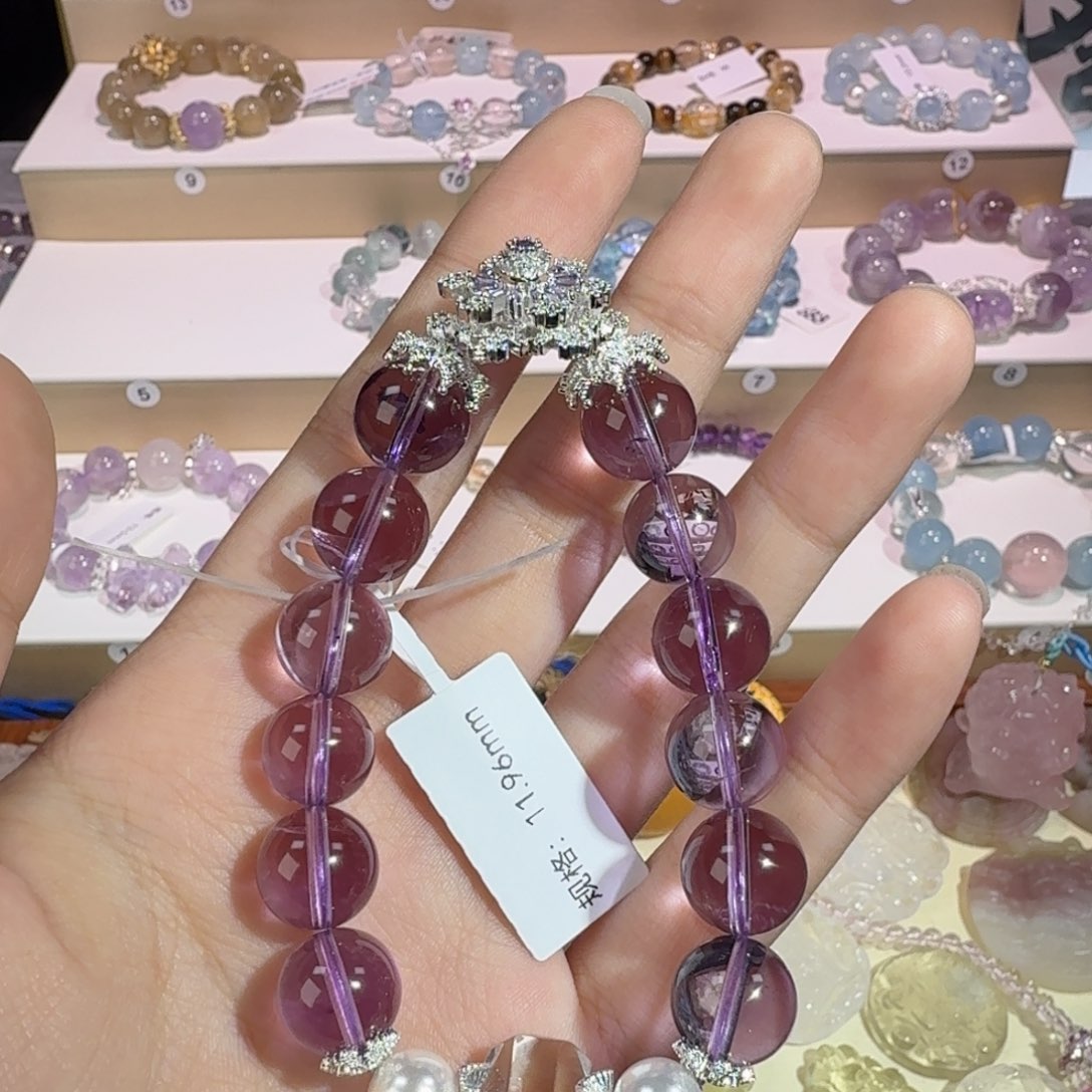 水晶手串未镶嵌紫水