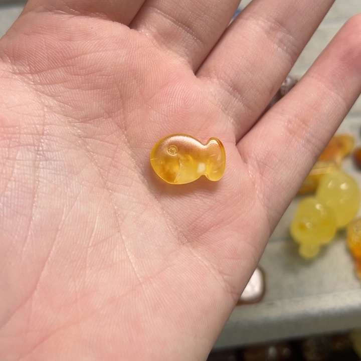 琥珀颈饰未镶嵌天然蜜蜡配件