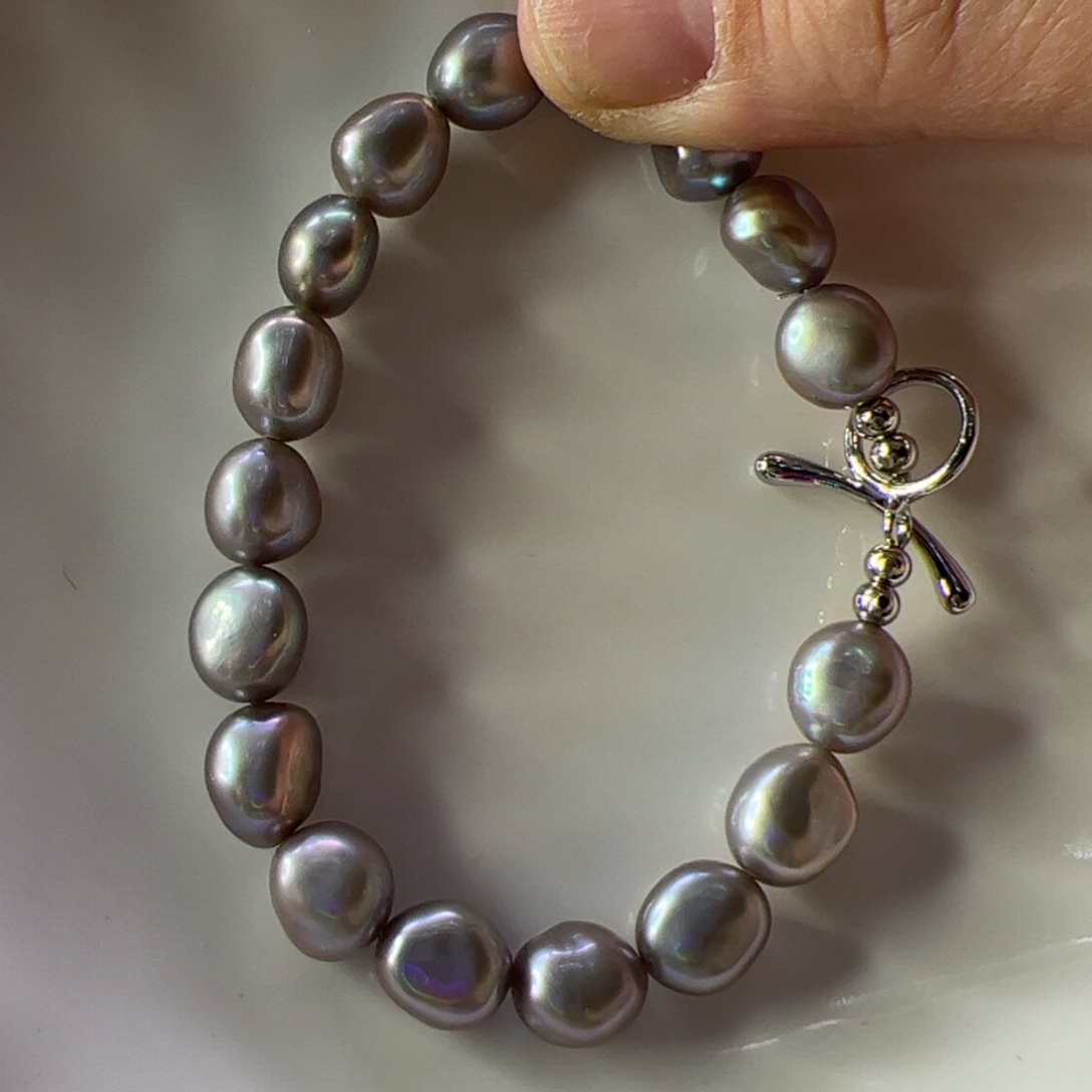 手绳合金淡水珍珠