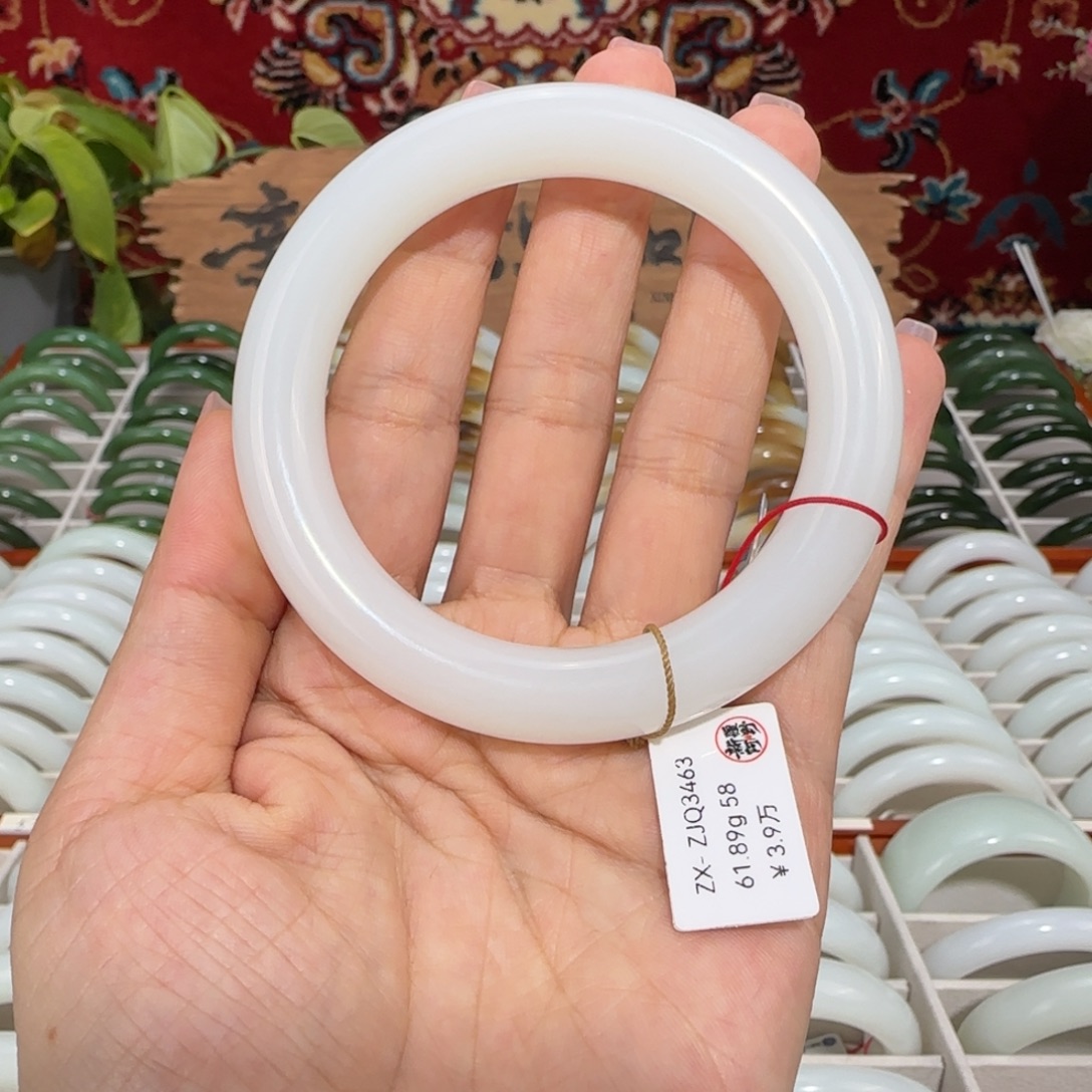 和田玉（白玉）未镶嵌手镯新疆和田玉白玉手镯