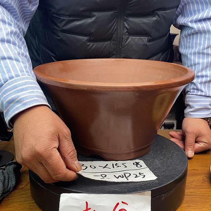 紫砂花盆货号一只WP25