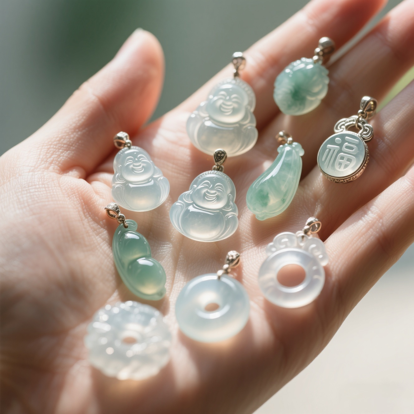 《缅料首饰一物一拍 请在直播间挑选》1号链接 J