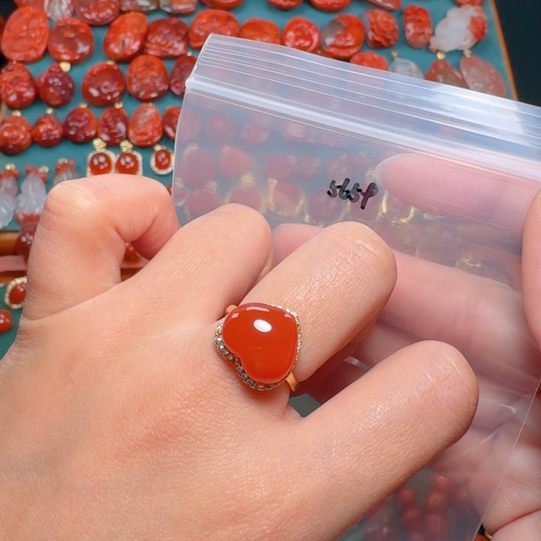 南红玛瑙南红银S925镶嵌东