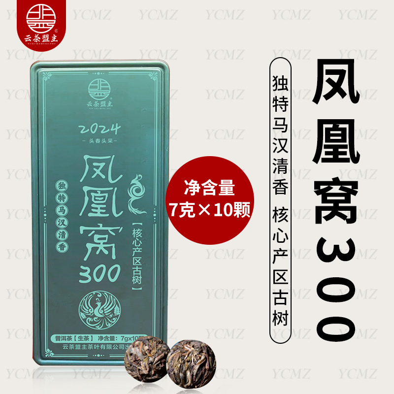 云茶盟主【凤凰寨300】2024年头春头采古树纯料！70g*盒！
