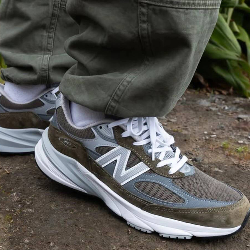 NEW BALANCE 美产NB990v6 棕色低帮复古跑鞋 U990OG6