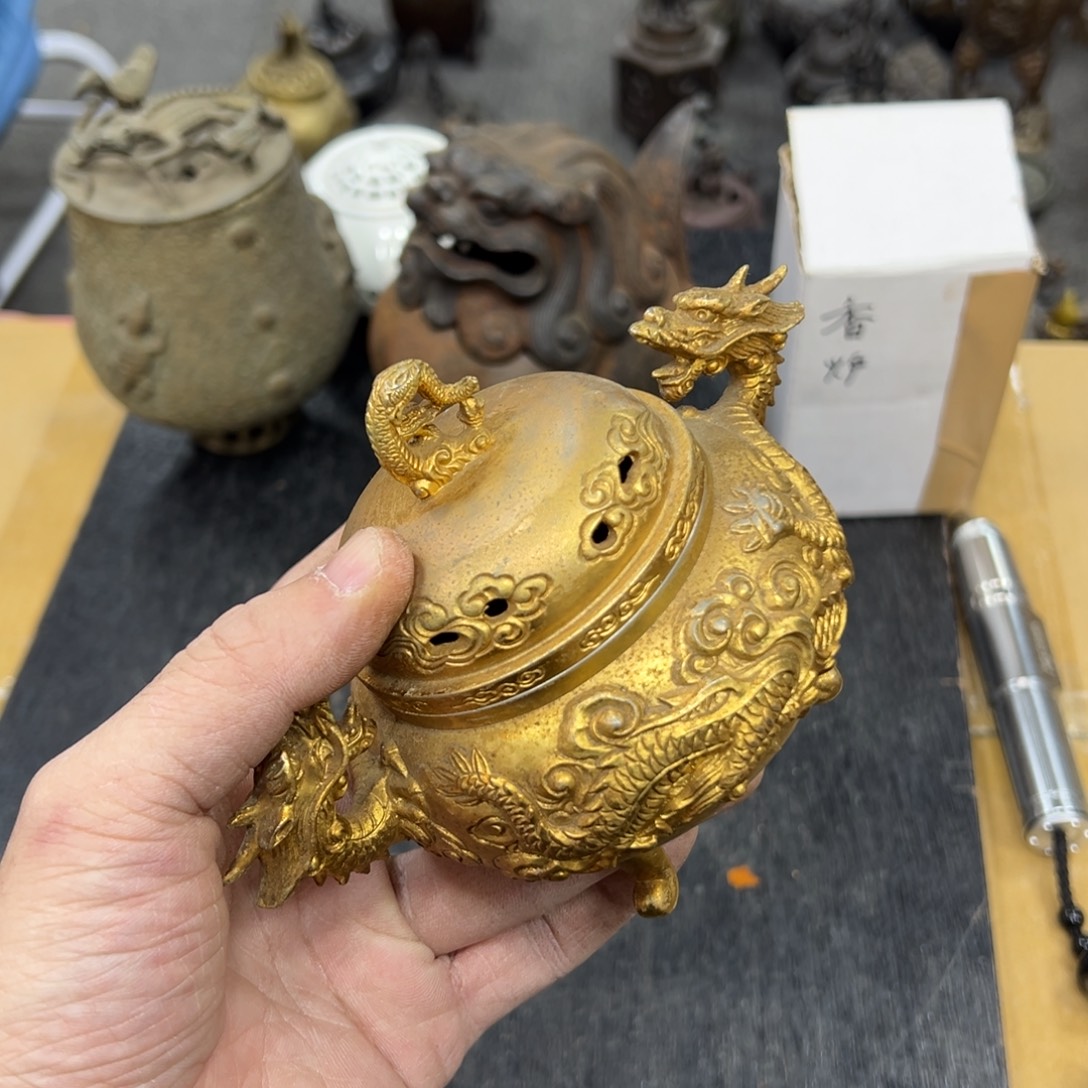 园***）铜中古工艺品摆件