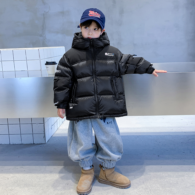 【现货先发】短款免洗羽绒服款儿童拼接磨砂外套K224YRF17300