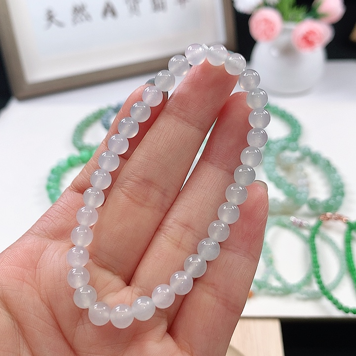 未镶嵌手链翡翠手链5.6mm