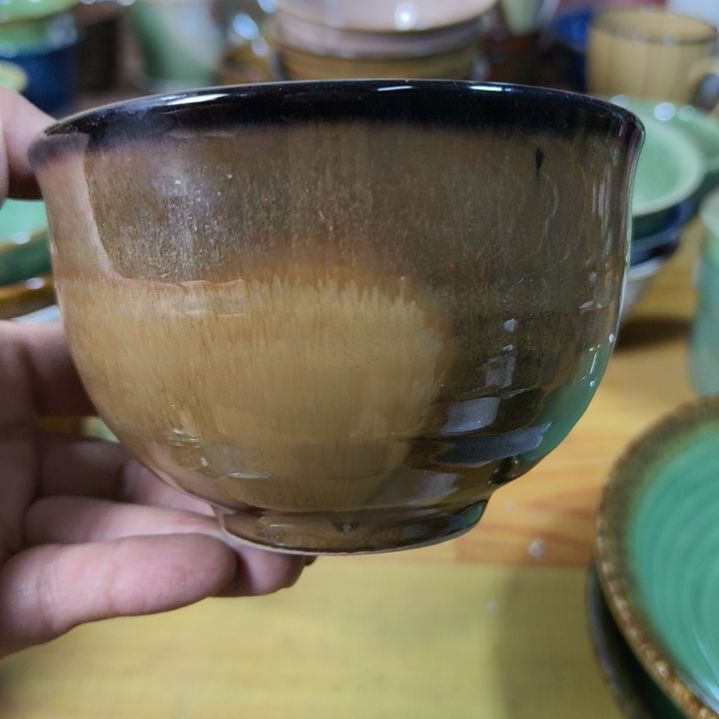 磁***海瓷片磁州窑五厂盘碗壶杯