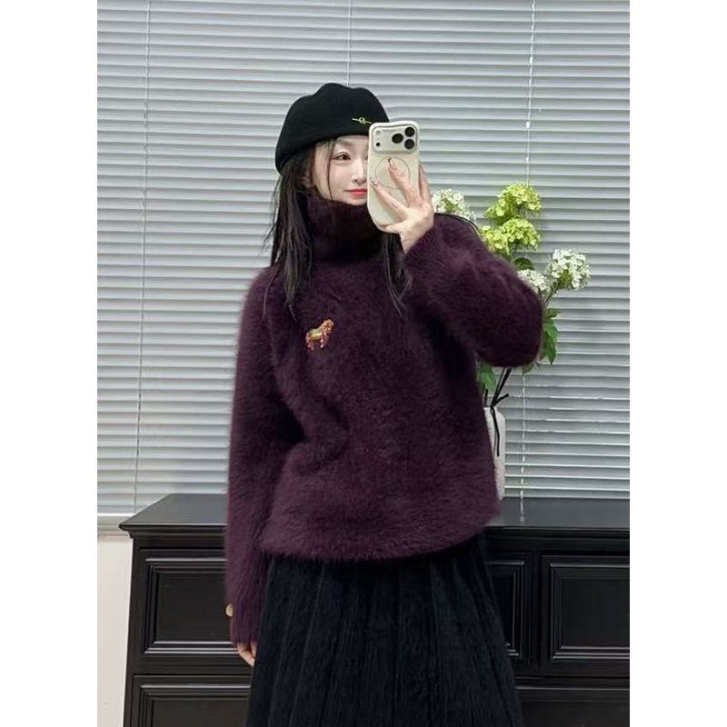 【特种小动物毛毛】“限定贵人马” 马年高领宽松套头106