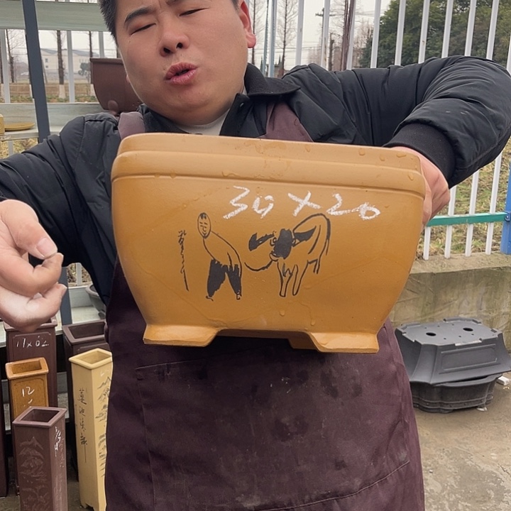 紫砂花盆紫砂等传统