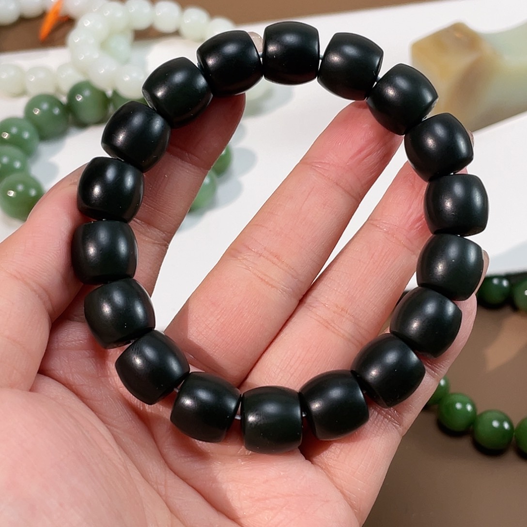 和田玉手链未镶嵌塔县 13特细