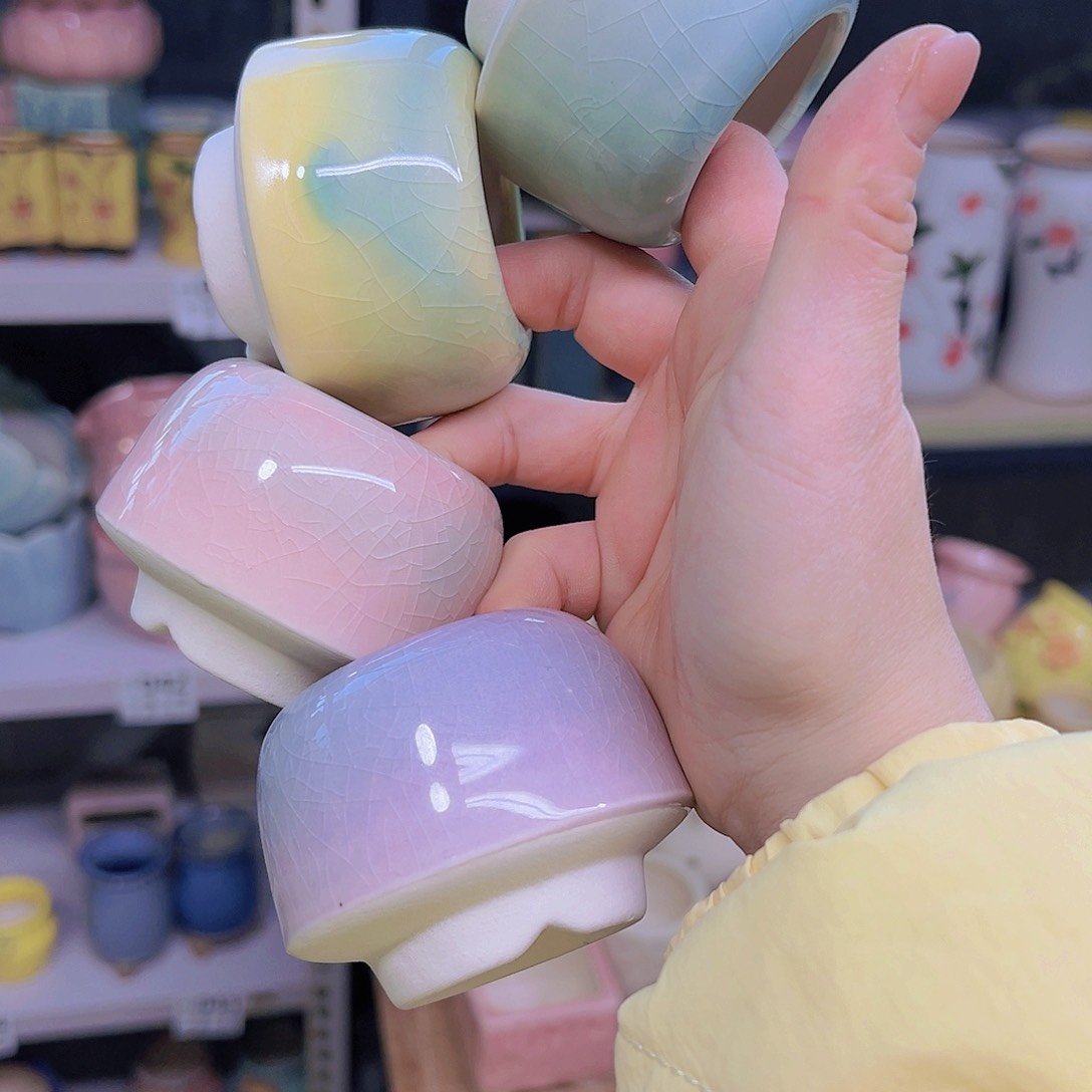 红陶陶瓷花盆当场满12包邮