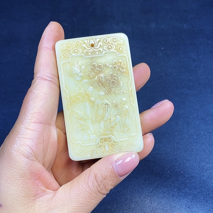 白玉菩提把件精选