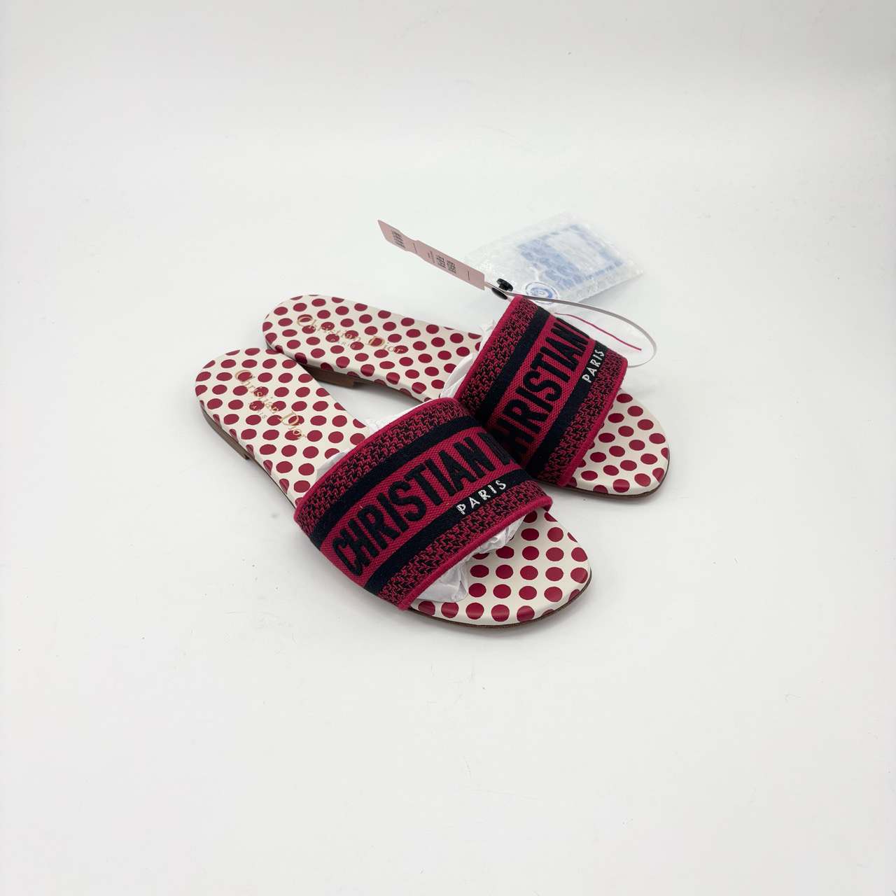 全新未使用 DIOR/迪奥 35码/情人节限定拖鞋/TT0674