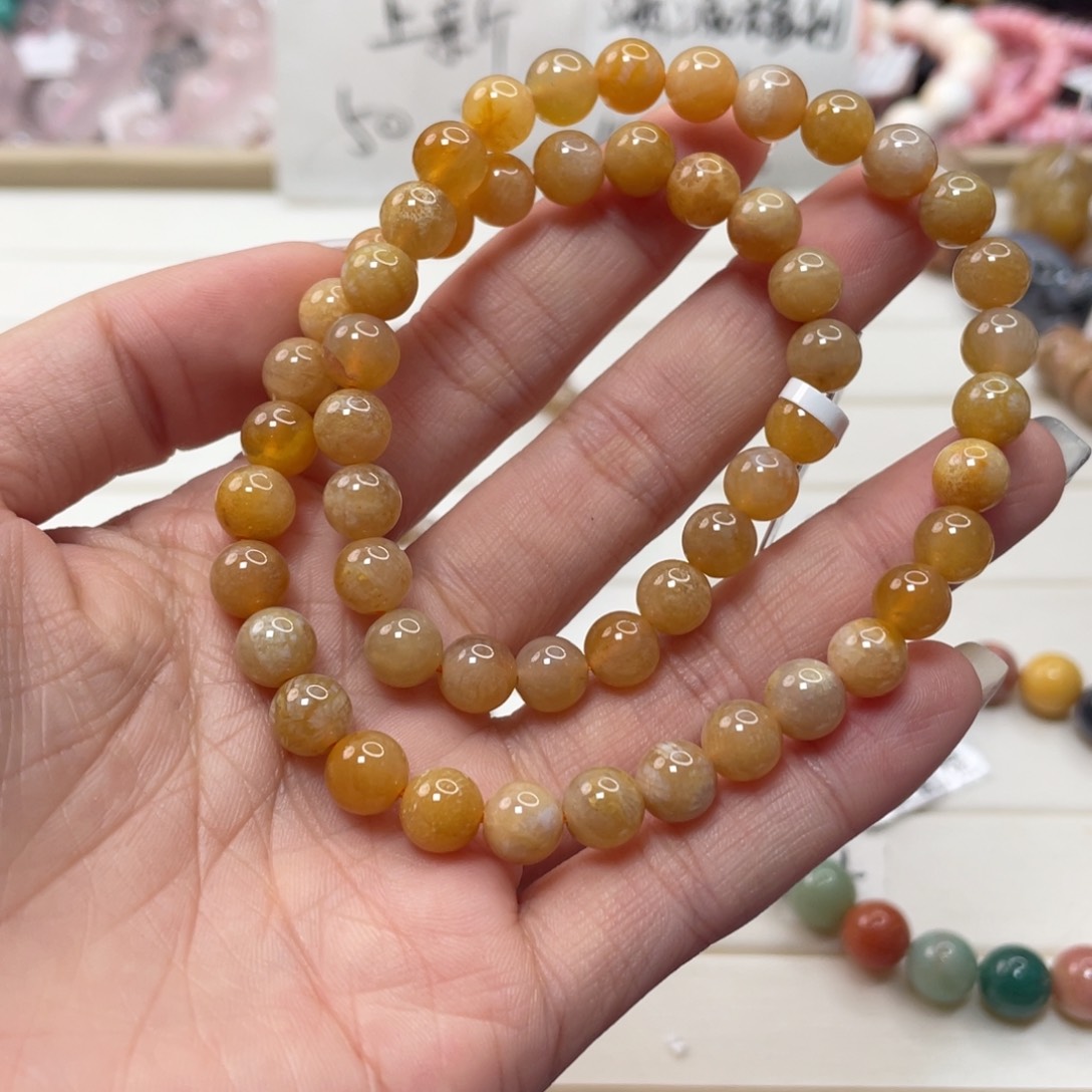 未镶嵌手链硅化玉小*侠879