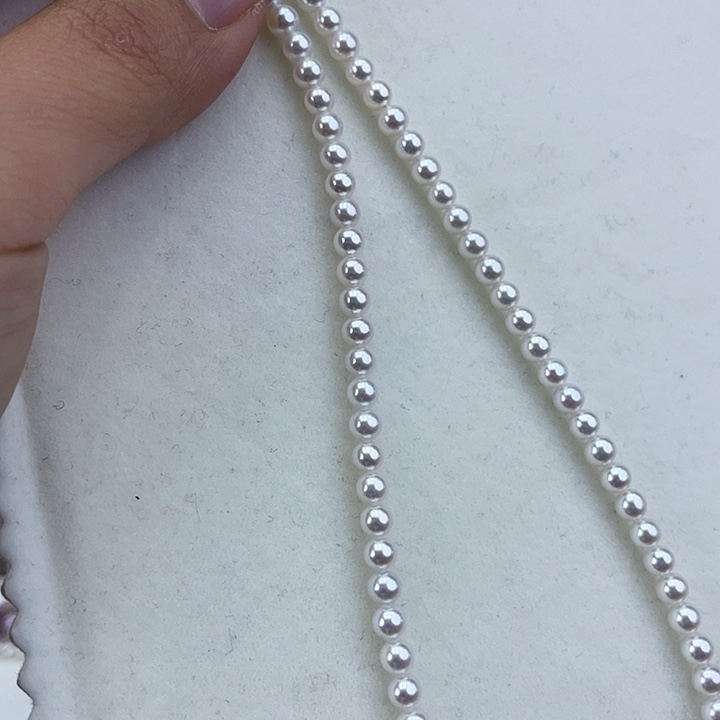 淡水珍珠颈饰18K金镶嵌4➕极光炫彩高品