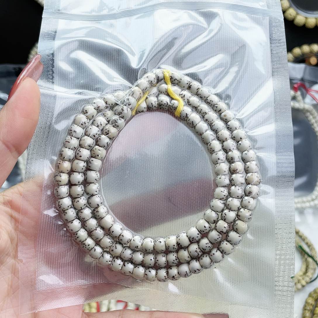 6×5桶珠原生态石玉料108（福利）