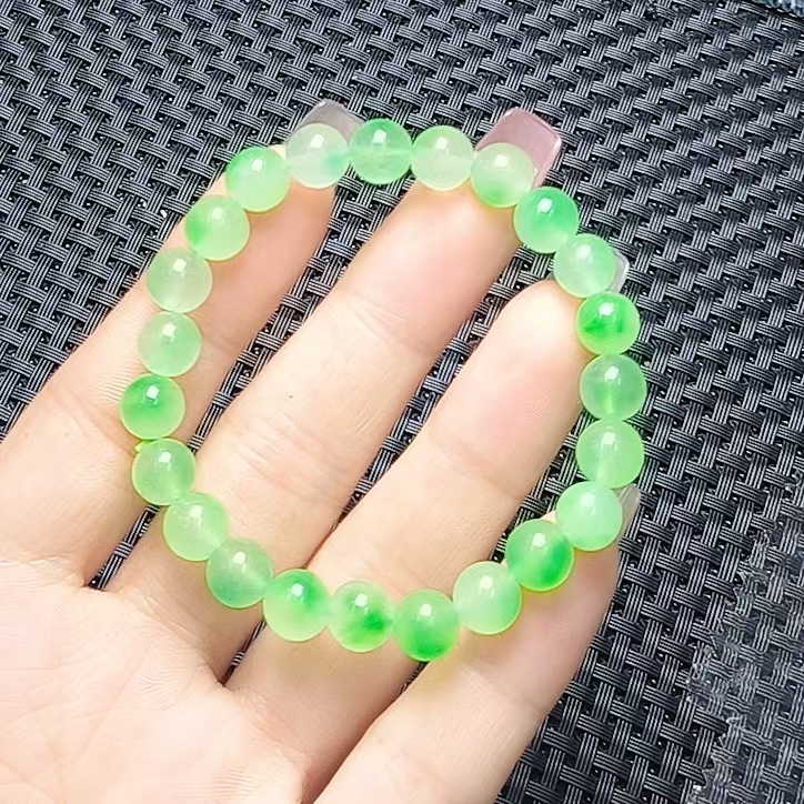 （聚宝严选）A705绿飘花手串8妈妈款时尚精致精美百搭