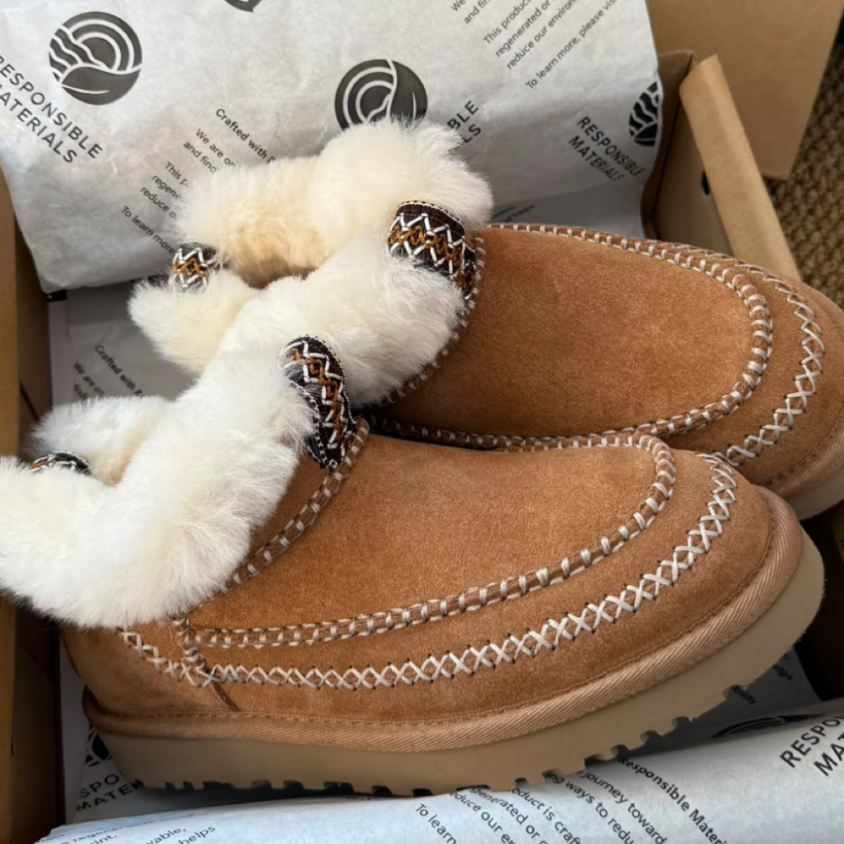 （阿尔派）短靴厚底增高雪地棉