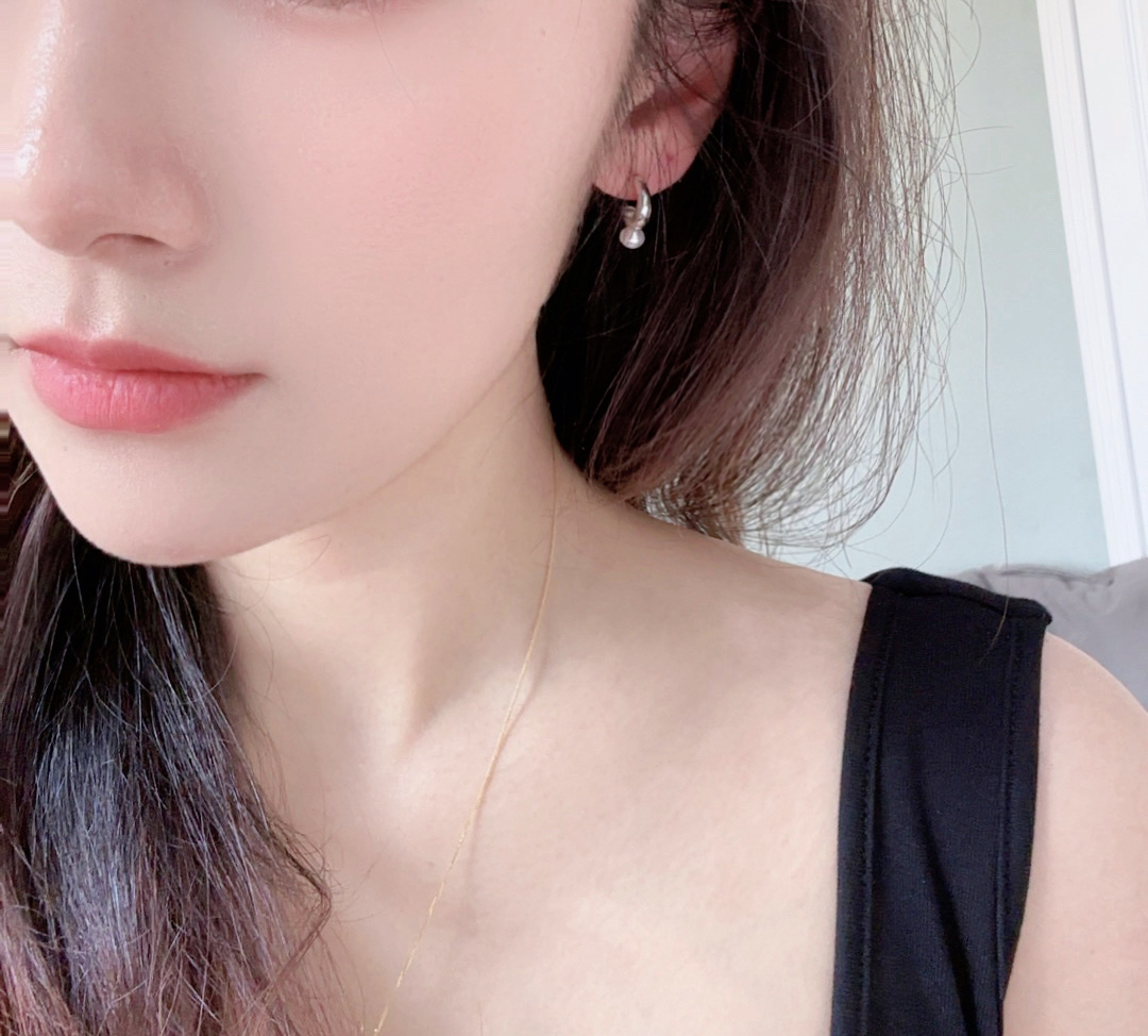 夏季冷淡风ins系列清透感耳坠耳饰气质耳钉甜美镶嵌百搭耳环简约