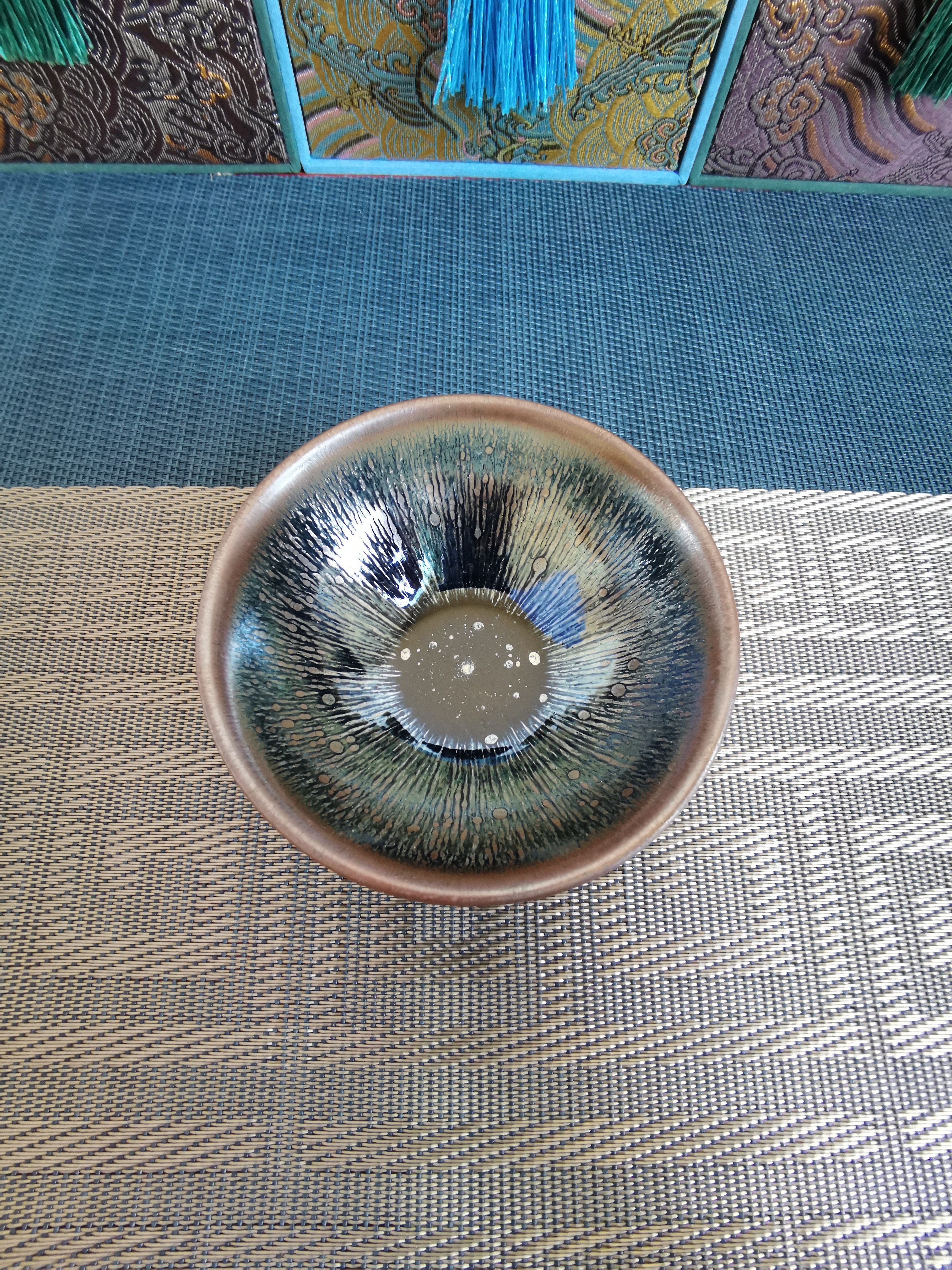 银油滴纹理纯手工建盏主人杯高端茶器