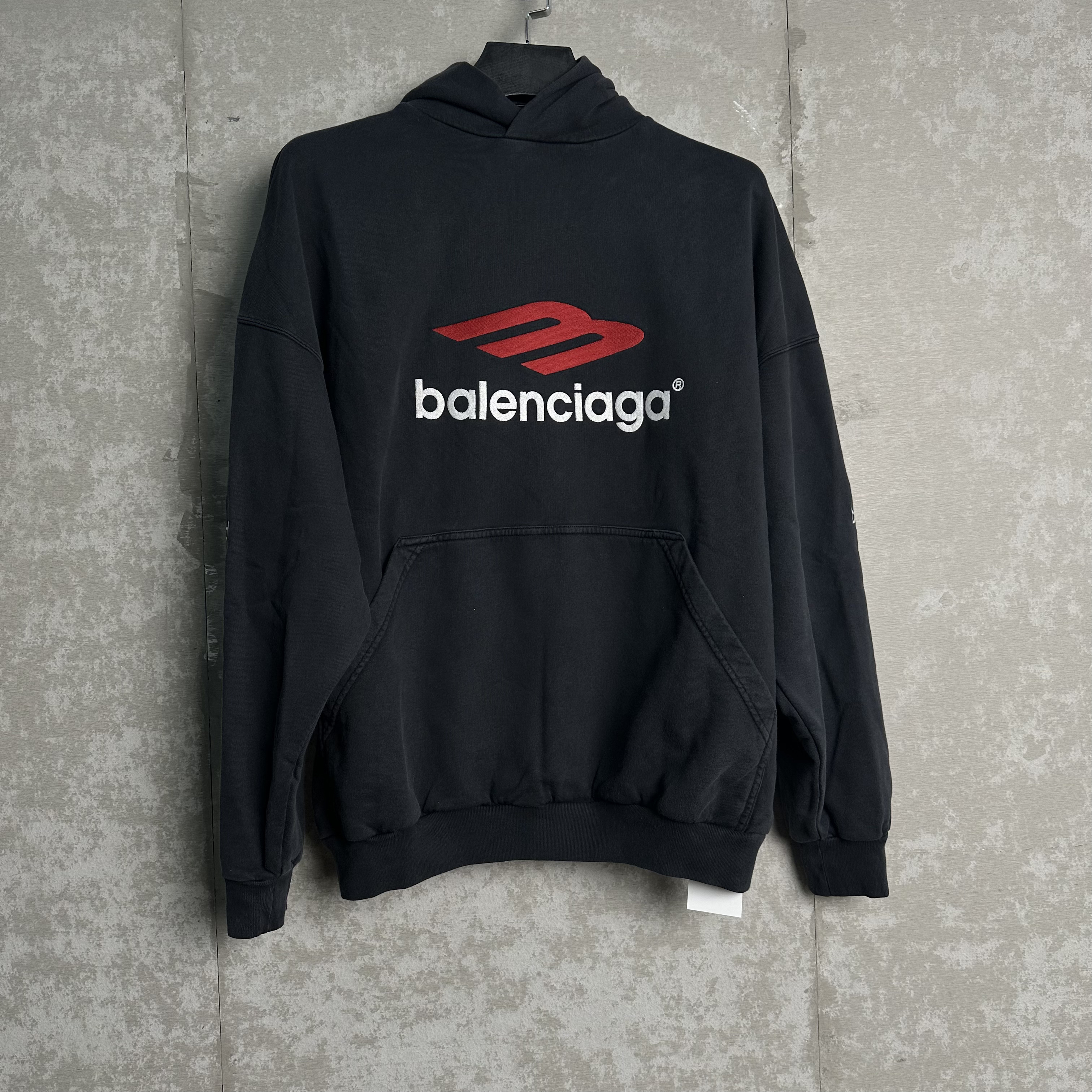未使用 Balenciaga/巴黎世家 1*2/巴黎世家3b刺绣帽衫/18083