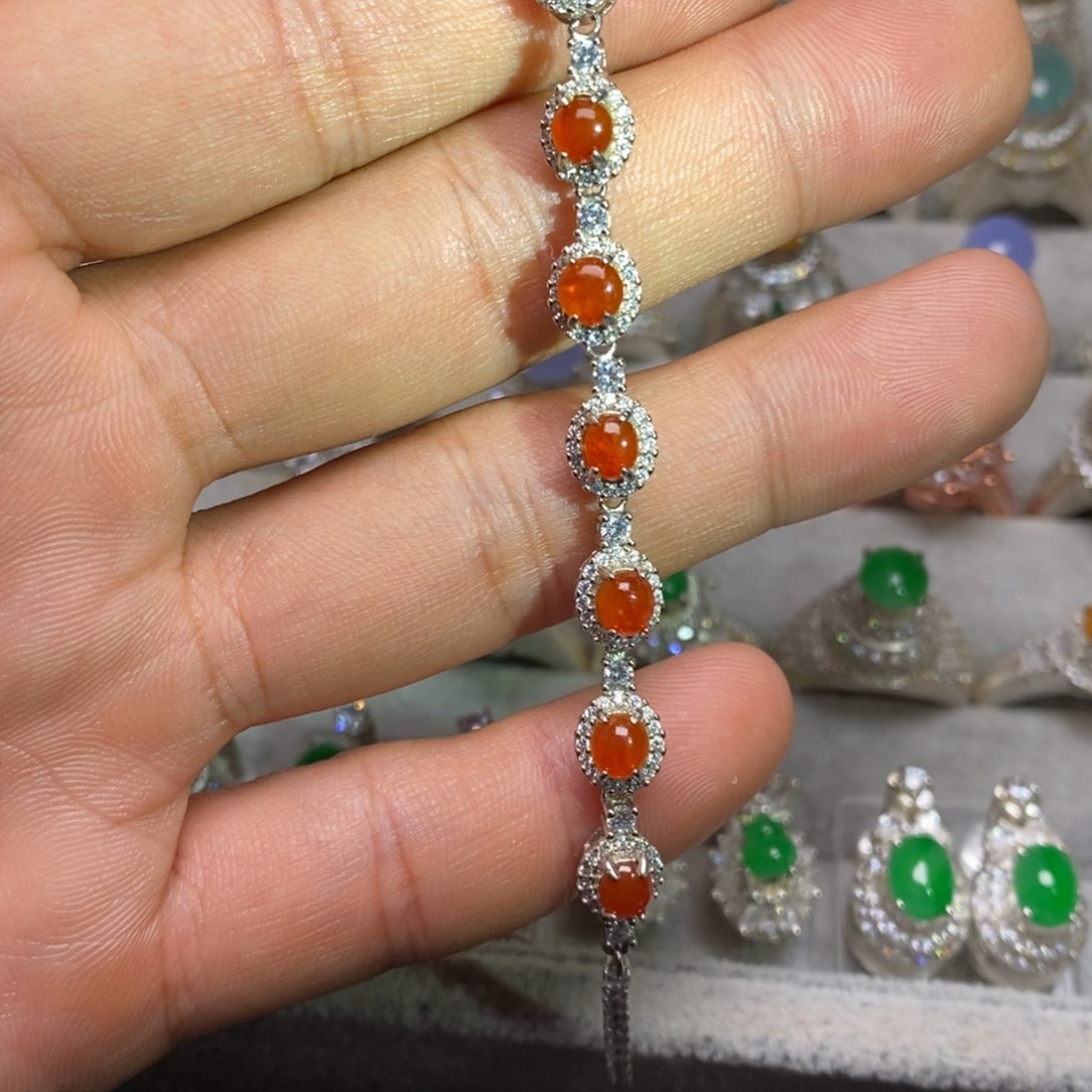 翡翠手链未镶嵌手链