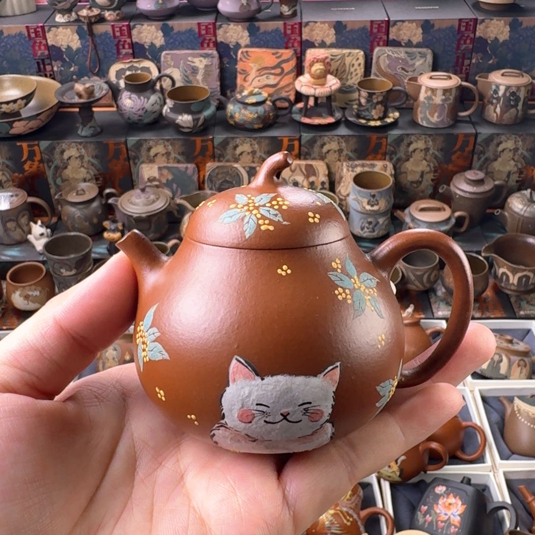 茶壶紫砂150ml原矿精工半手