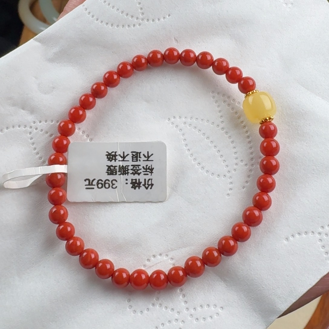 南红玛瑙手链合金南红天然无优化