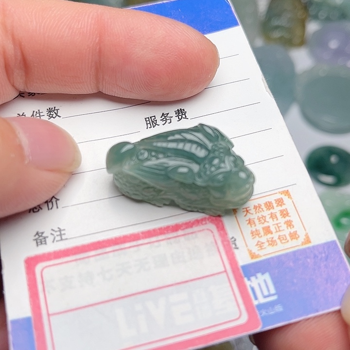 翡翠颈饰未镶嵌貔貅