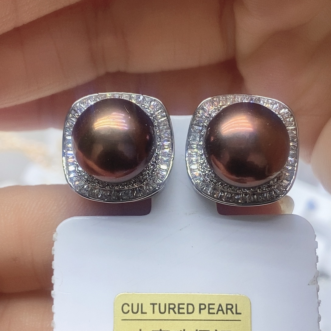 淡水珍珠未镶嵌耳钉