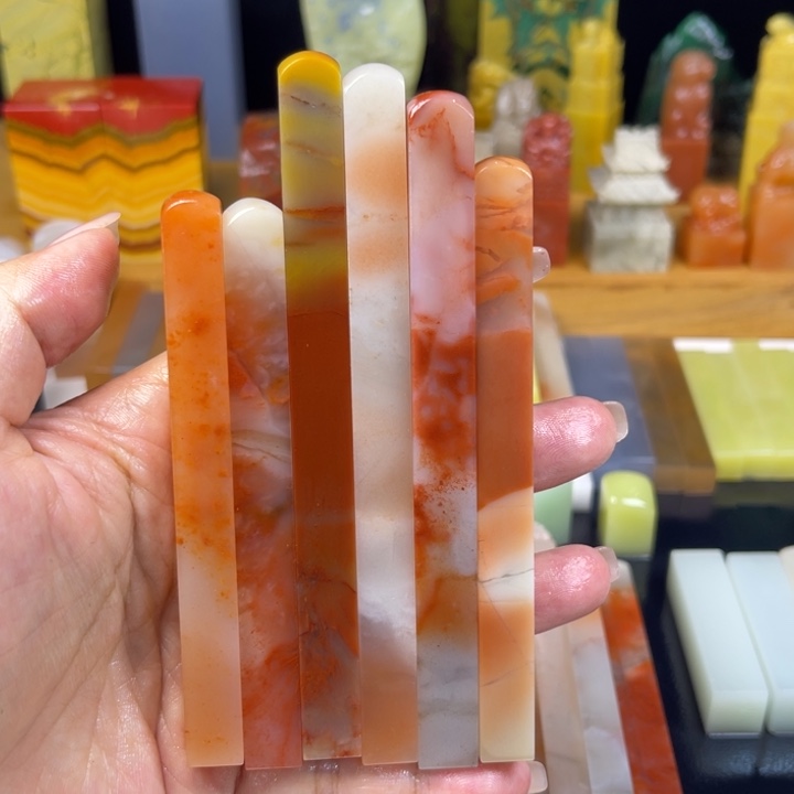 青田石印石老挝石牙签1.0×6