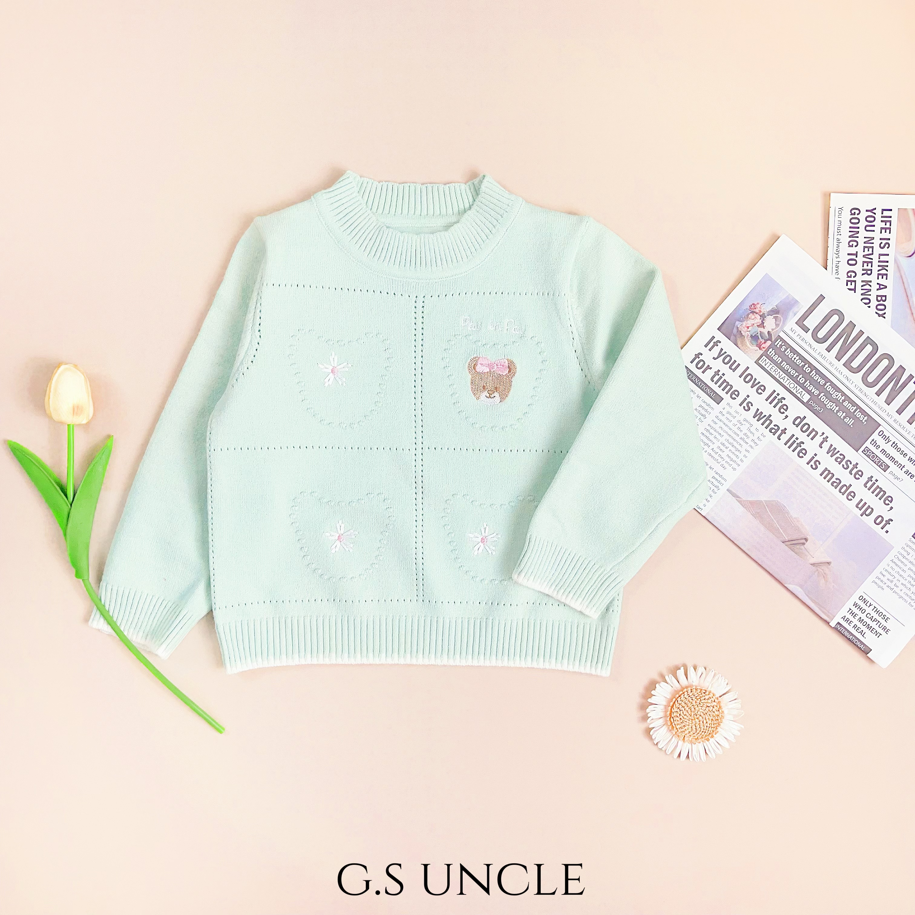 【】B281童装25新款卡通女宝韩版秋冬季柔软甜美毛衣