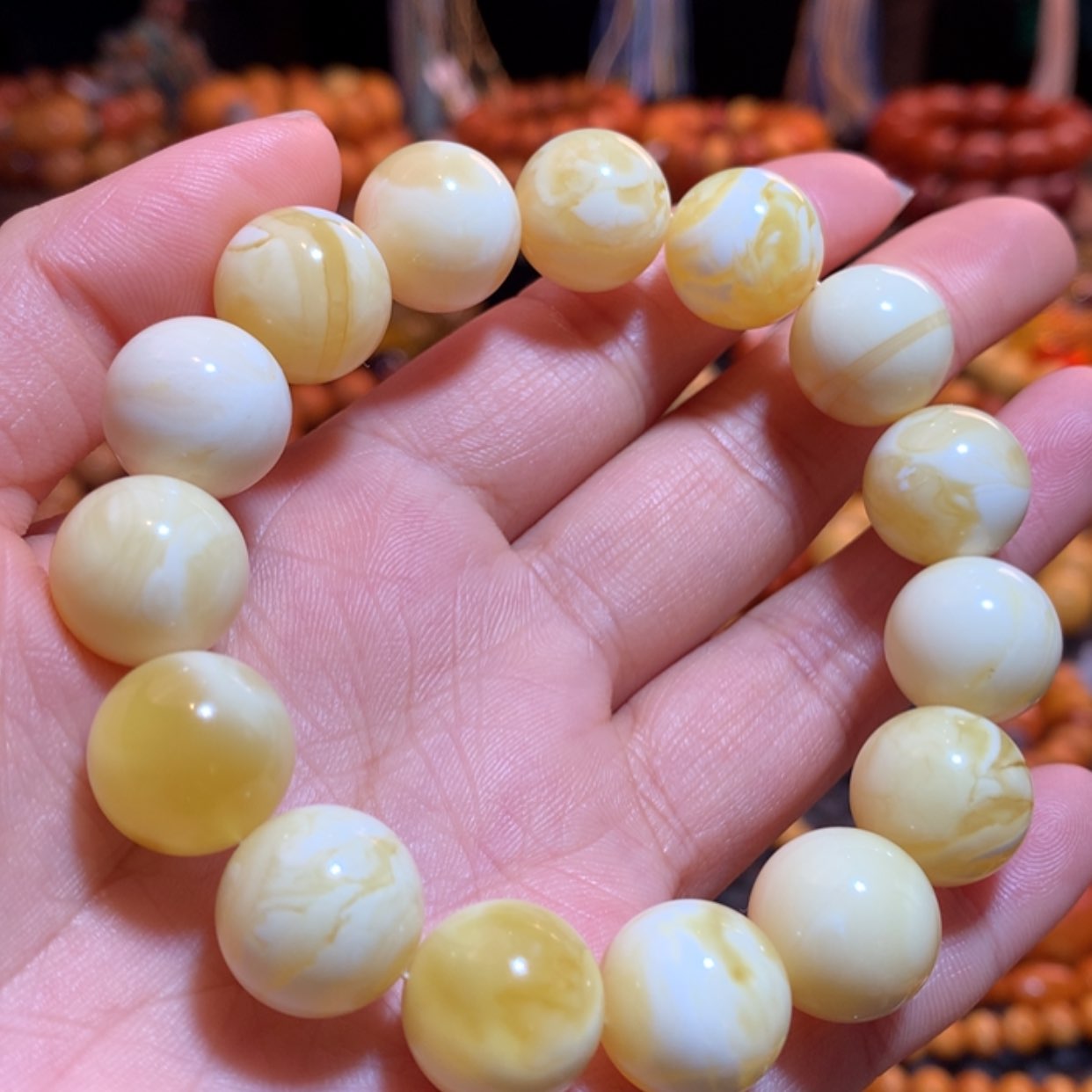 【闪购商品】手串蜜蜡未镶嵌蜜蜡手串