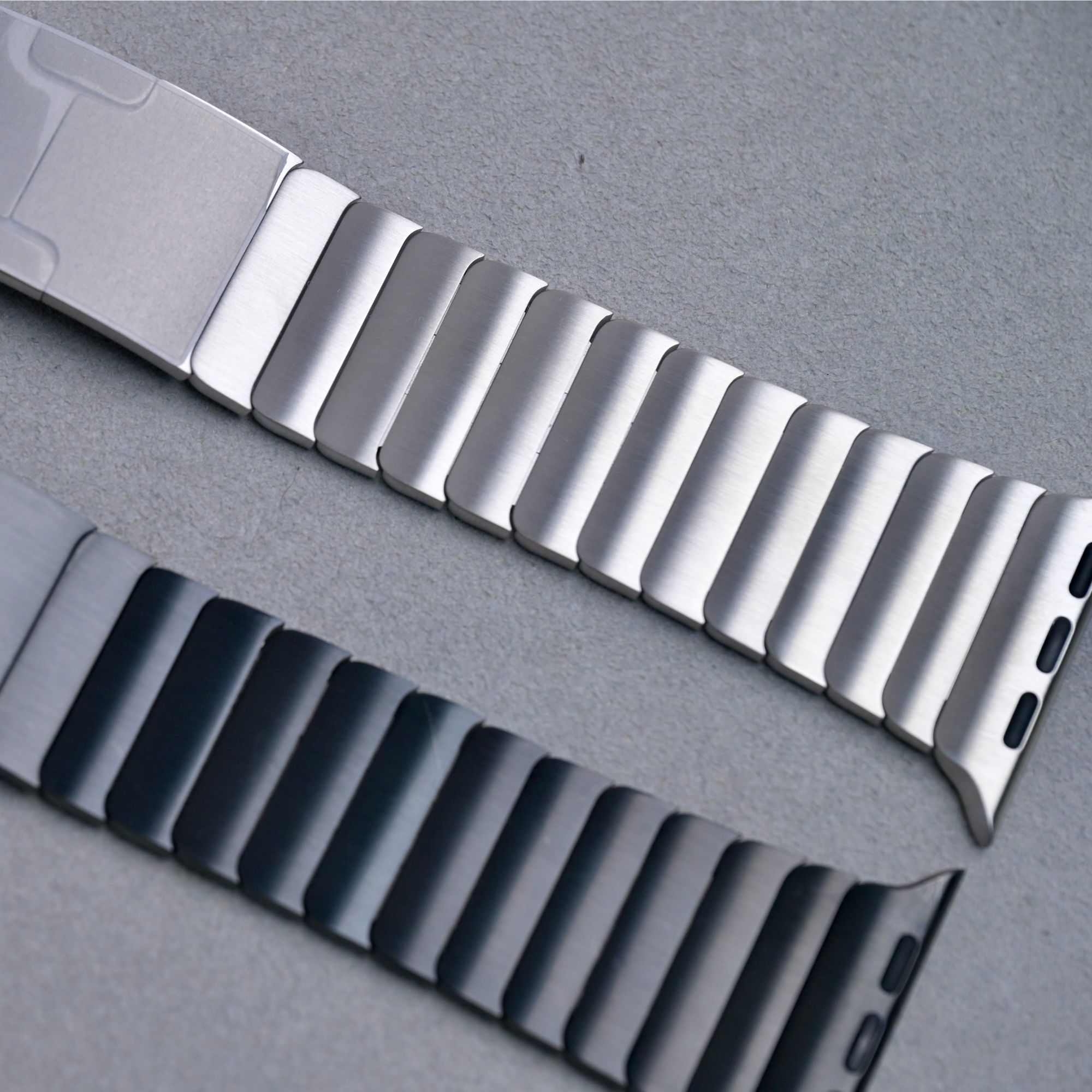 准新品 Apple/苹果 不锈钢链式表带商务深空黑色不锈钢材质