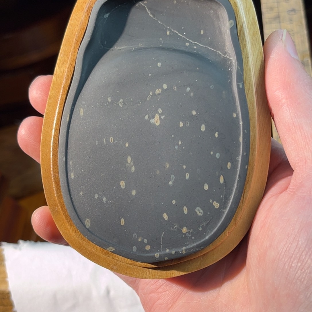 歙砚歙砚金星坑的