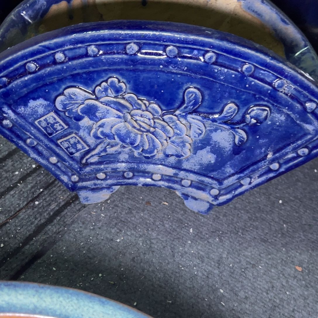 石湾盆石湾盆石湾盆放漏瑕疵