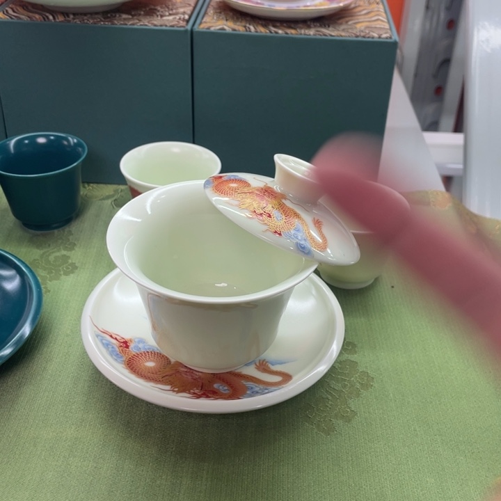 景德镇陶瓷盖碗茶具